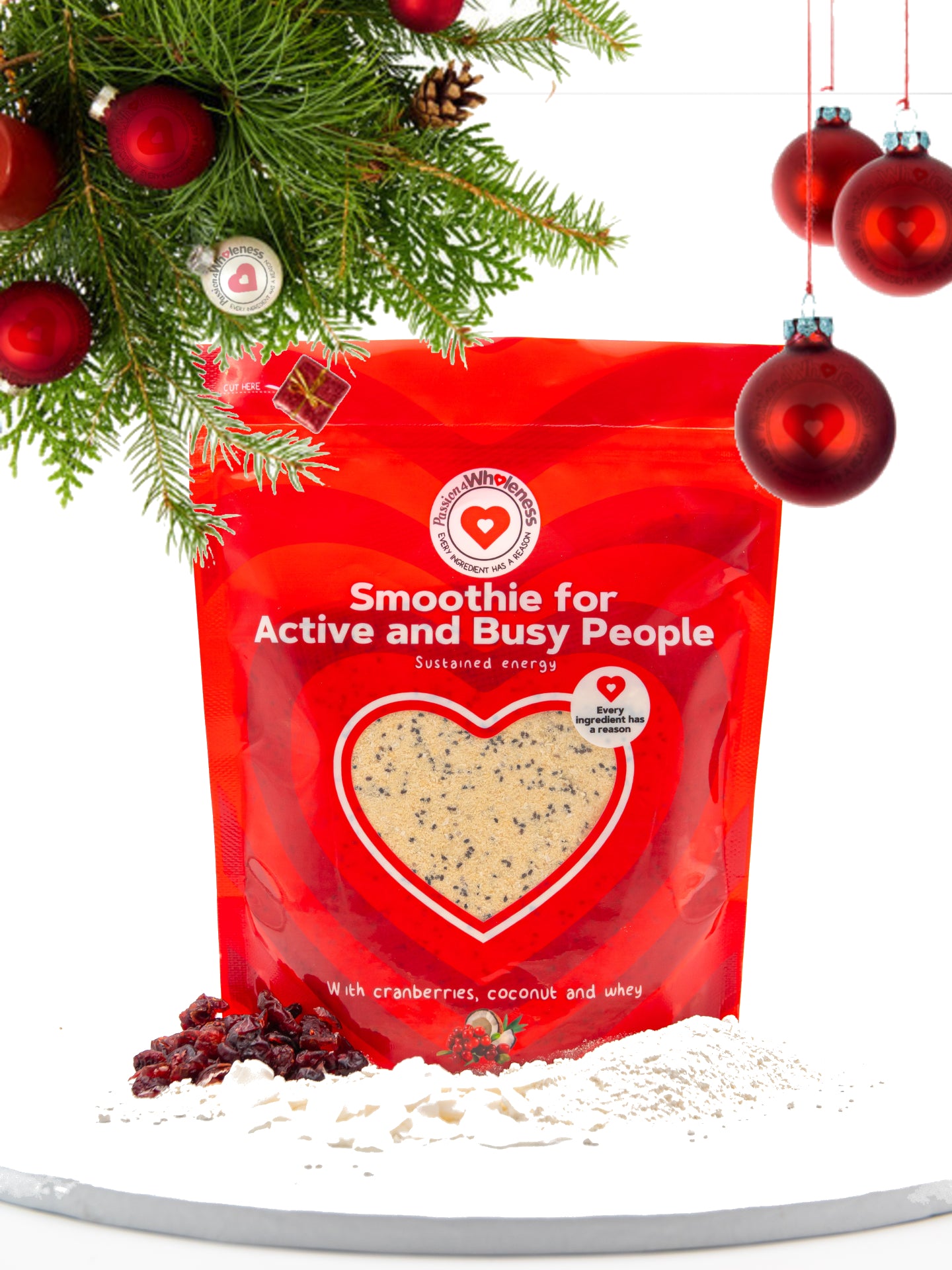 Double Thick Breakfast Smoothie - Cranberries Coconut and Whey 350g